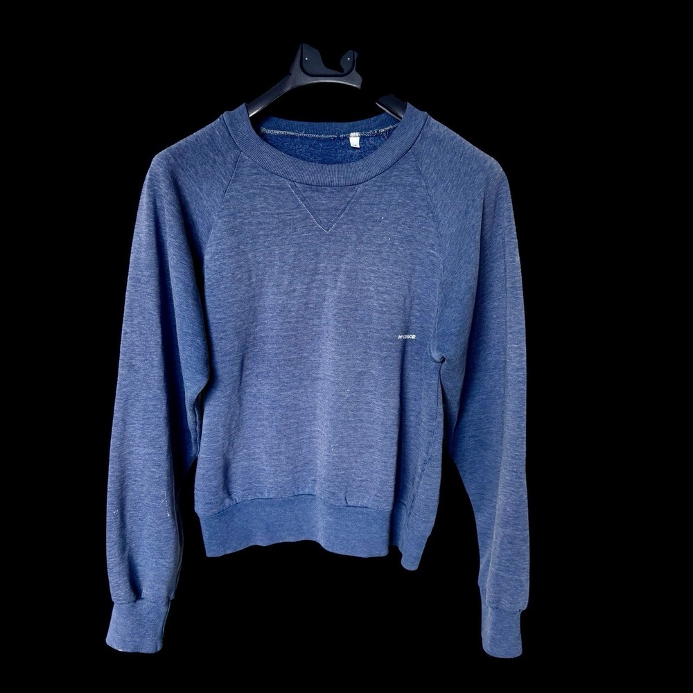 True Vintage 70's McGregor Blue Faded Sweatshirt XS/Small Distressed
